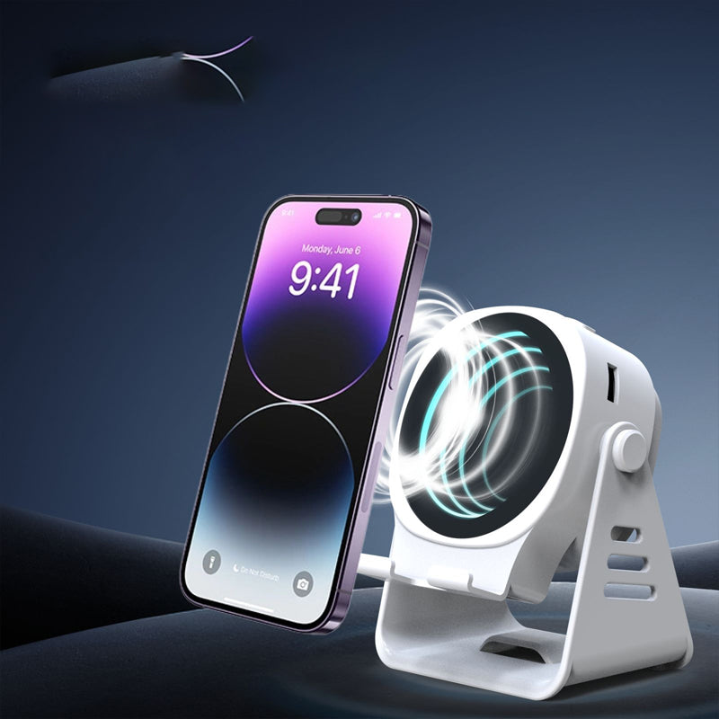 Support pour téléphone portable avec haut-parleur à induction