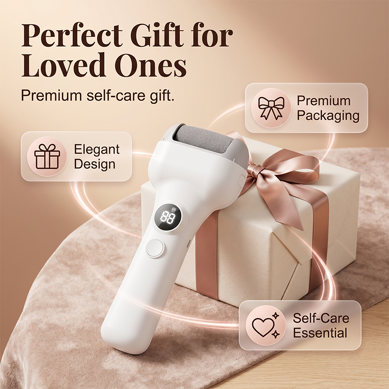 Appareil de pédicure électrique rechargeable avec capteur de pression intelligent