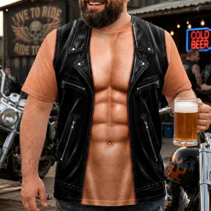 📢📢 50 % de réduction !! ⏰T-shirt humoristique pour homme, avec motif de muscles