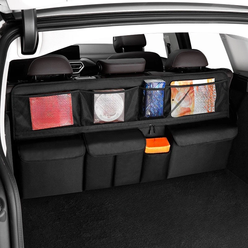🚗 50 % DE RÉDUCTION POUR UNE DURÉE LIMITÉE ! 📦 Sac de rangement pour coffre de voiture, organiseur suspendu – Spacieux, résistant, facile à installer 🧺