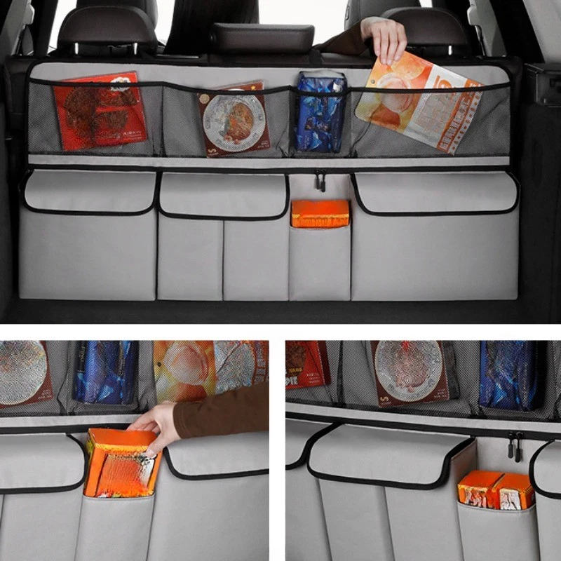 🚗 50 % DE RÉDUCTION POUR UNE DURÉE LIMITÉE ! 📦 Sac de rangement pour coffre de voiture, organiseur suspendu – Spacieux, résistant, facile à installer 🧺