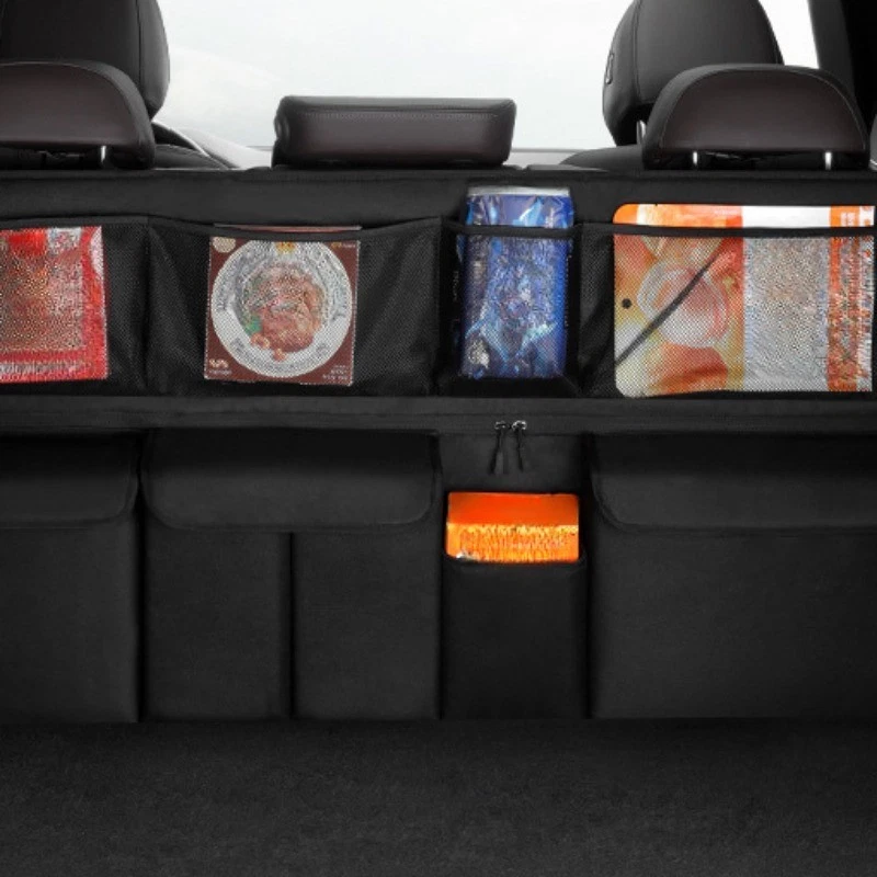 🚗 50 % DE RÉDUCTION POUR UNE DURÉE LIMITÉE ! 📦 Sac de rangement pour coffre de voiture, organiseur suspendu – Spacieux, résistant, facile à installer 🧺