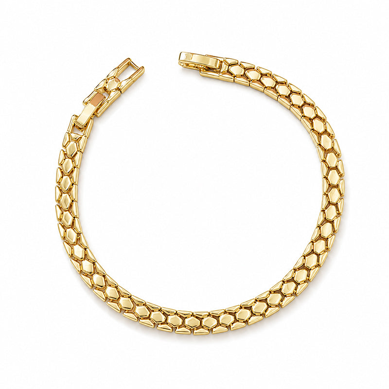 🎉 Soldes 2026 — Plus de 13 000 exemplaires vendus ! 💞 Bracelet élégant à chaîne dorée pour femme