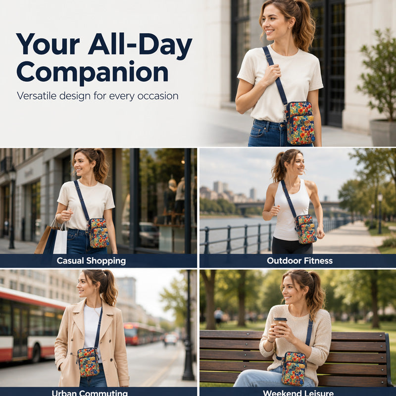 🎉 Soldes 2026 — Plus de 28 700 exemplaires vendus !💞 Brassard de sport imprimé et sac à bandoulière – Légers 🎒
