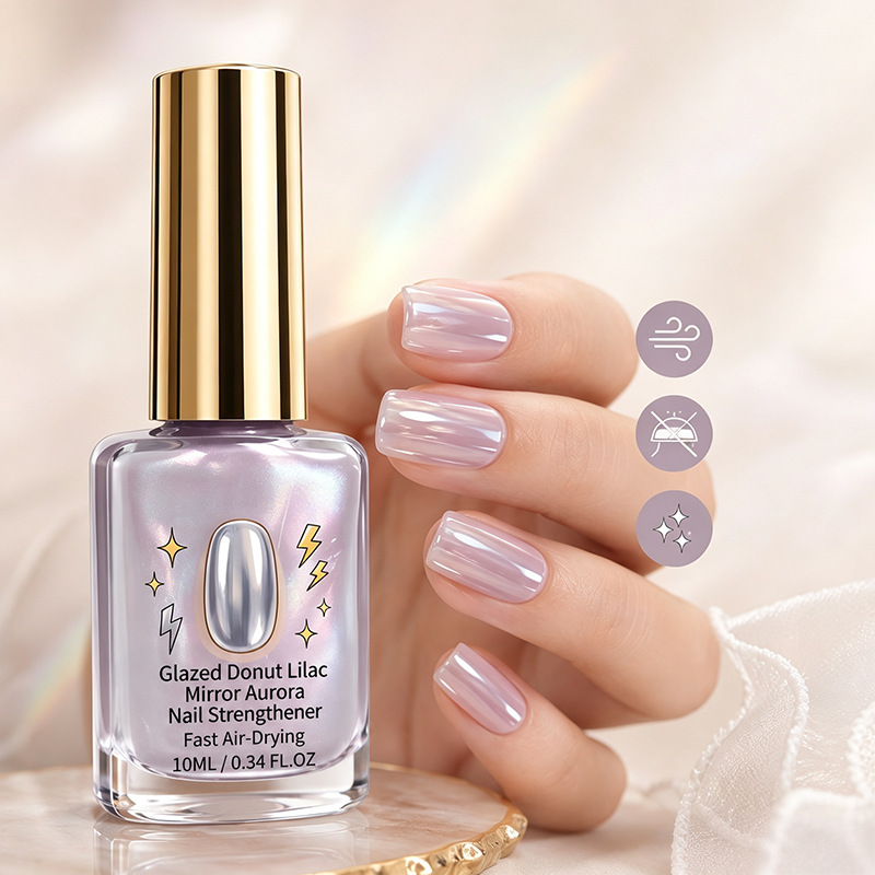 🎉 Soldes 2026 — Plus de 24 700 exemplaires vendus !💅 Renforçateur d'ongles « Lilac Glossy Mirror »