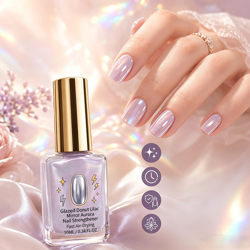 🎉 Soldes 2026 — Plus de 24 700 exemplaires vendus !💅 Renforçateur d'ongles « Lilac Glossy Mirror »
