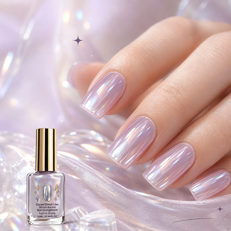 🎉 Soldes 2026 — Plus de 24 700 exemplaires vendus !💅 Renforçateur d'ongles « Lilac Glossy Mirror »