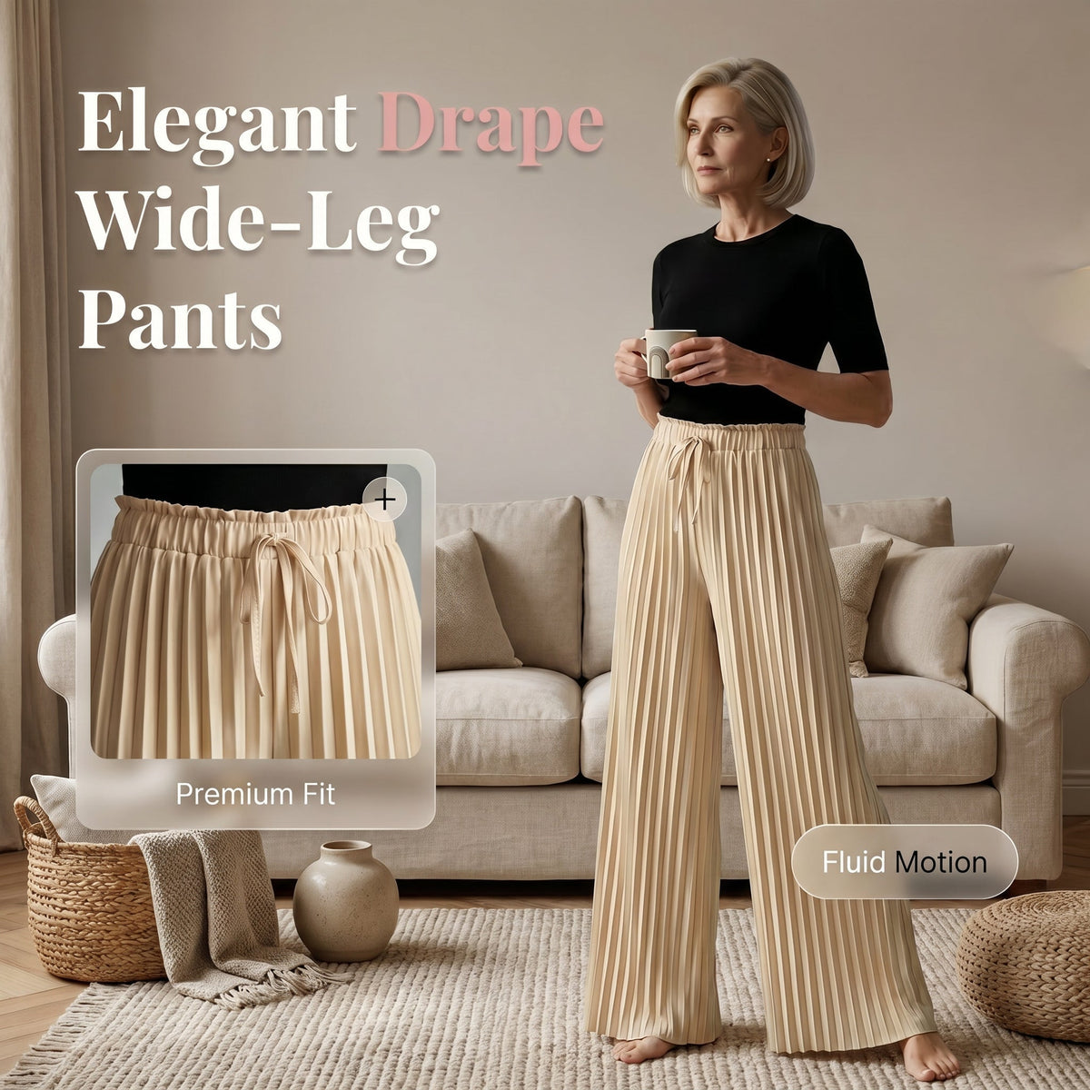 【S-2XL】👖Pantalon décontracté à la coupe ample pour femme