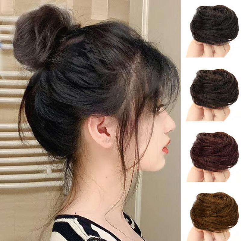 💁‍♀️Quick‑Fit Voluminous Hair Wrap | Realistic Synthetic Bun Piece for Daily & Special Occasion