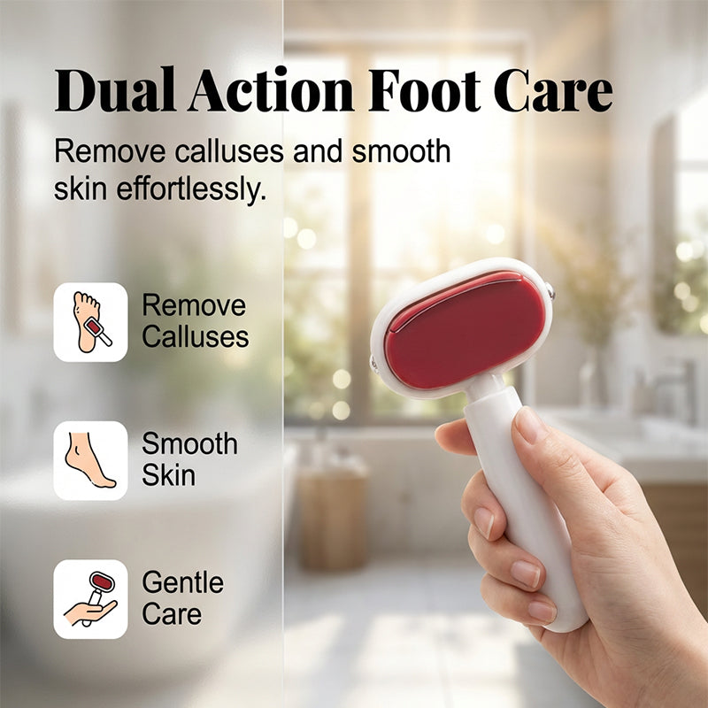 ✨🦶Grattoir pour pieds double face – Élimine facilement les callosités et les peaux mortes