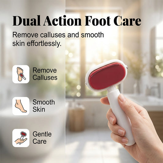 ✨🦶Grattoir pour pieds double face – Élimine facilement les callosités et les peaux mortes
