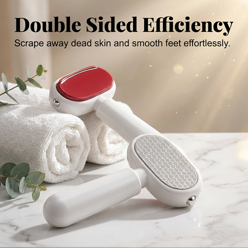✨🦶Grattoir pour pieds double face – Élimine facilement les callosités et les peaux mortes