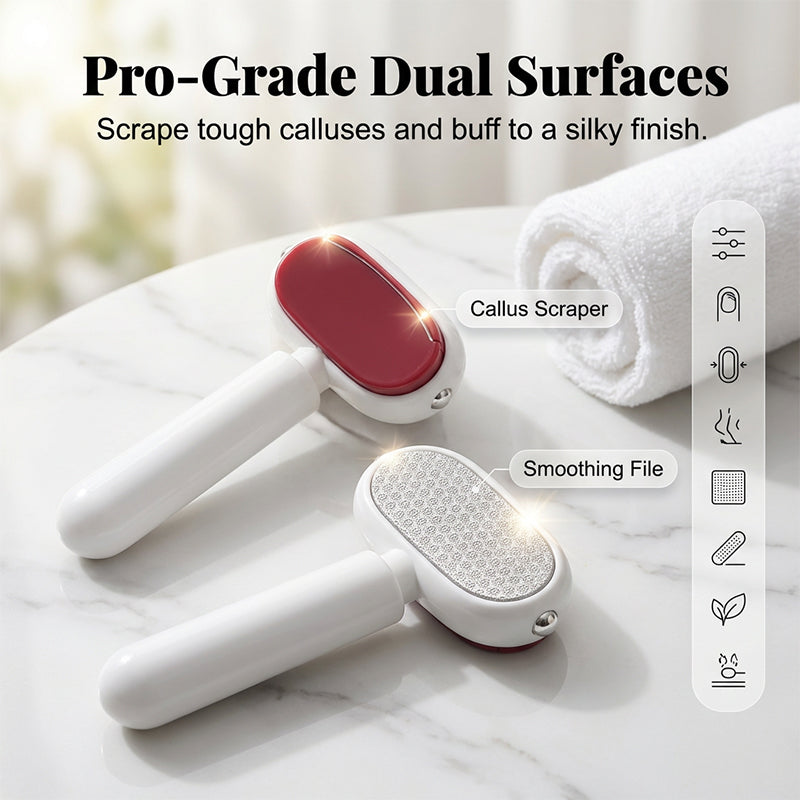 ✨🦶Grattoir pour pieds double face – Élimine facilement les callosités et les peaux mortes
