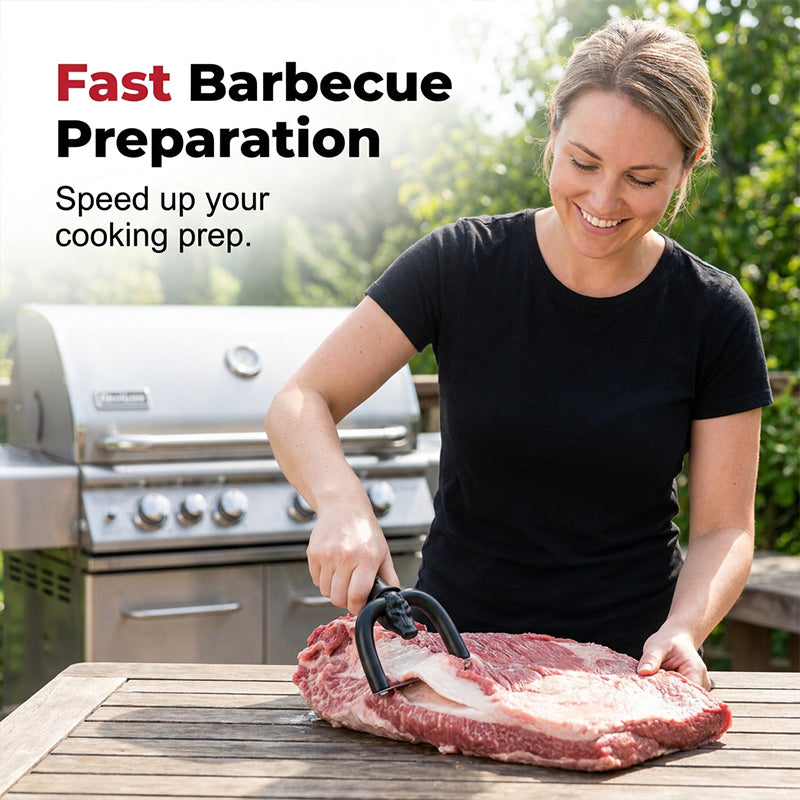 Appareil portatif pour dégraisser la viande de bœuf et de porc