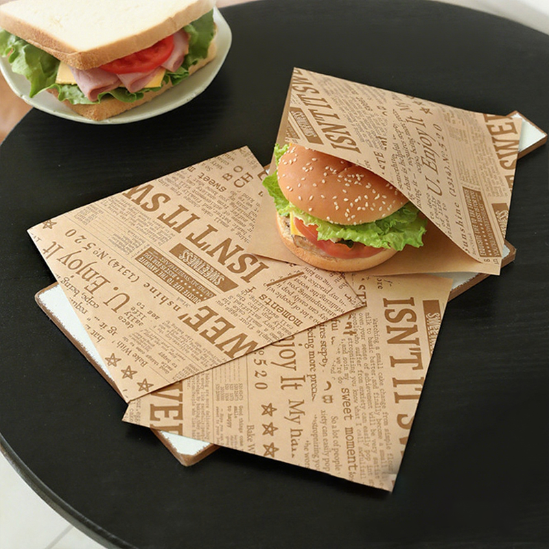 50 % de réduction pour une durée limitée ! Sacs en papier anti-graisse pour sandwichs : mignons, pratiques et conformes aux normes de sécurité alimentaire.