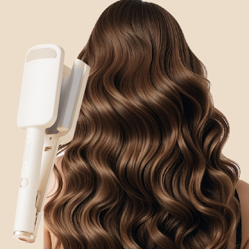 💇 50 % DE RÉDUCTION POUR UNE DURÉE LIMITÉE ! ✨ Fer à friser ondulé 32 mm – ions négatifs, température réglable 🔥