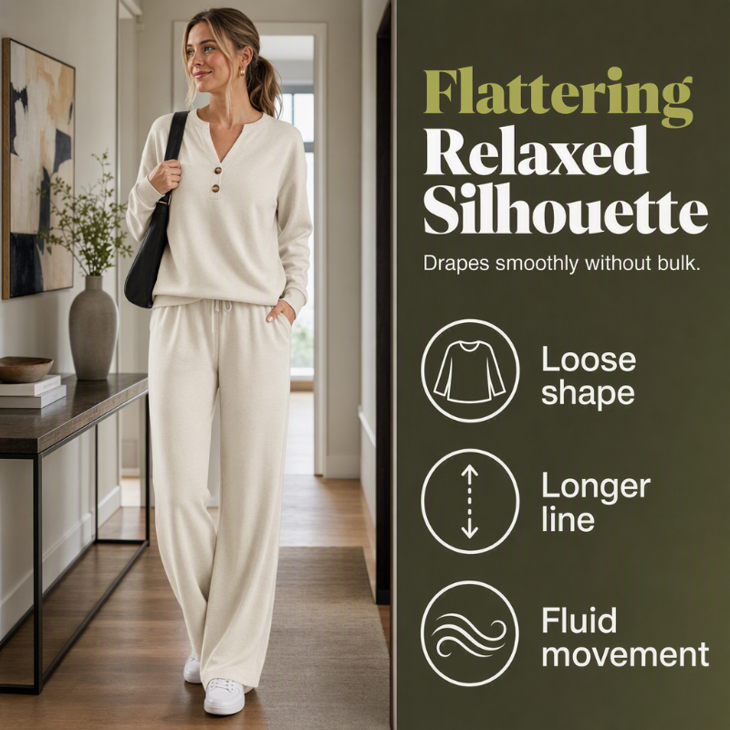 【S-2XL】💖 Haut léger et pantalon à jambes larges