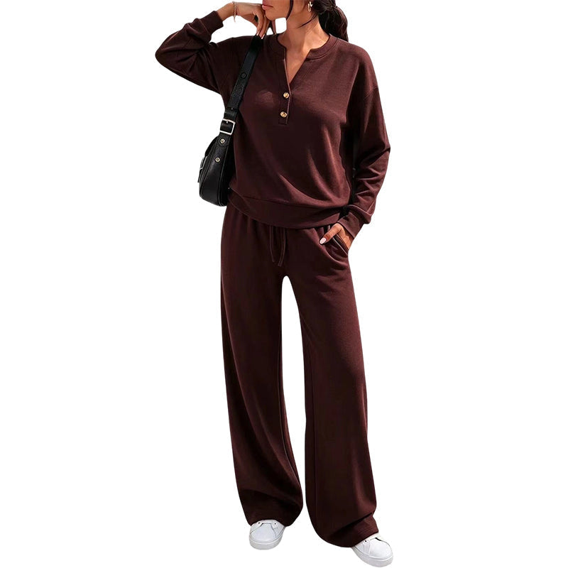 【S-2XL】💖 Haut léger et pantalon à jambes larges
