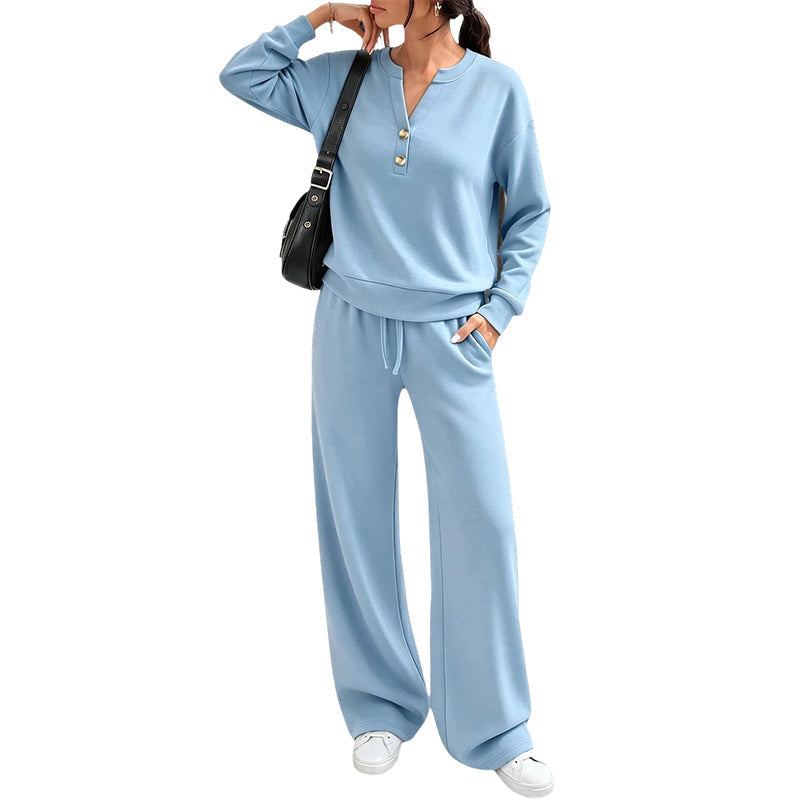 【S-2XL】💖 Haut léger et pantalon à jambes larges