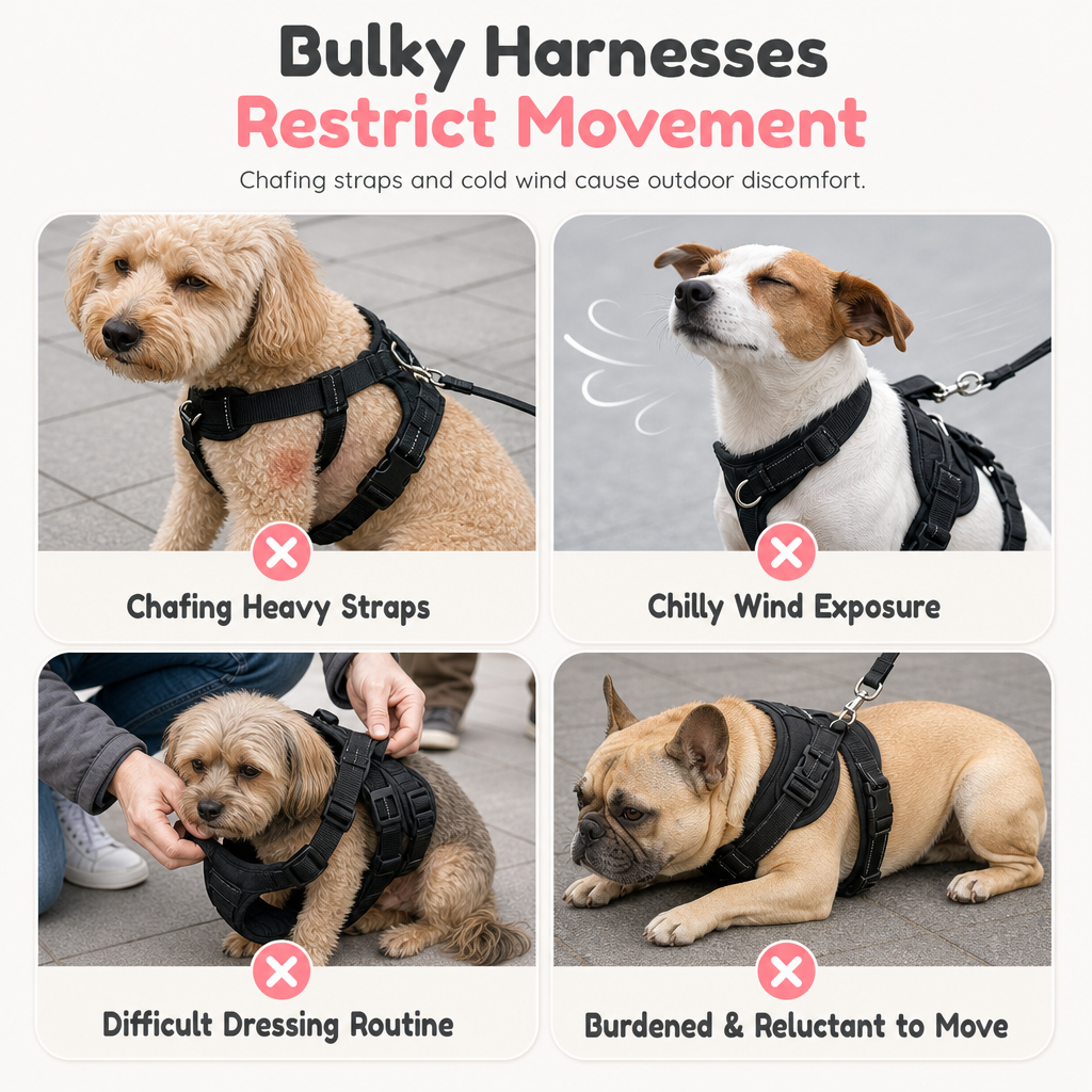 🐕 2 + 1 GRATUIT – Pull chaud pour chien avec anneau pour laisse intégré | Confortable à l'intérieur comme à l'extérieur | Pour les journées froides