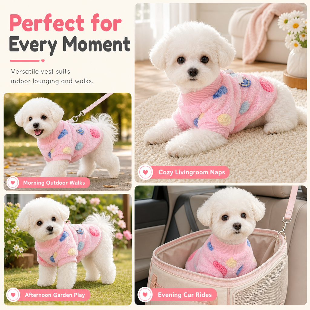 🐕 2 + 1 GRATUIT – Pull chaud pour chien avec anneau pour laisse intégré | Confortable à l'intérieur comme à l'extérieur | Pour les journées froides