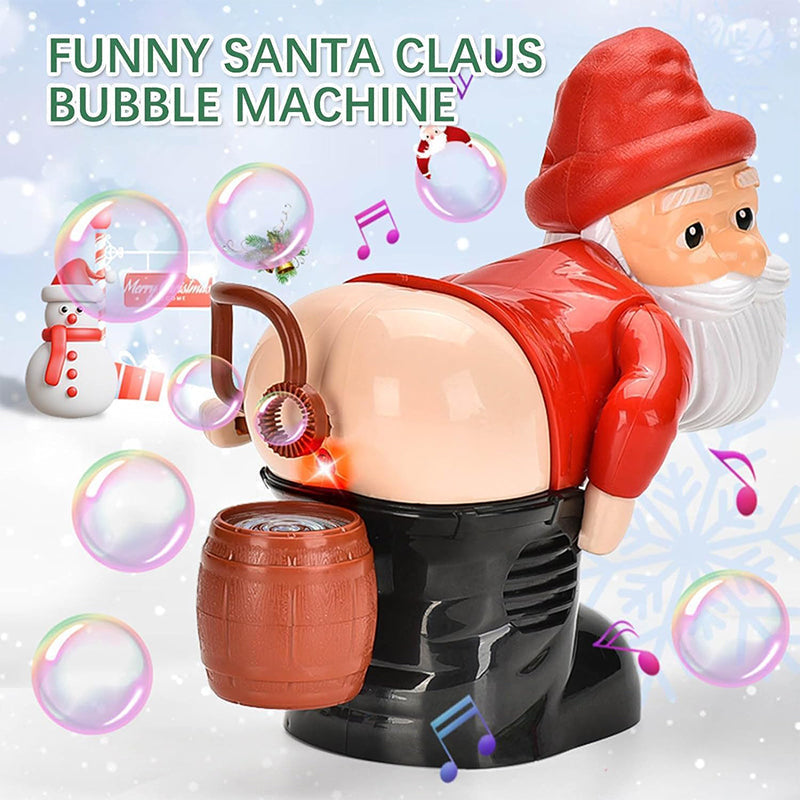 🎁 Nouveautés 2026 : 50 % de réduction 💥 Machine à bulles de Noël « Père Noël » – Génération automatique de bulles d’un simple clic, musique joyeuse et lumières clignotantes – Adorable jouet de Noël pour les enfants et pour s’amuser en famille 🎄