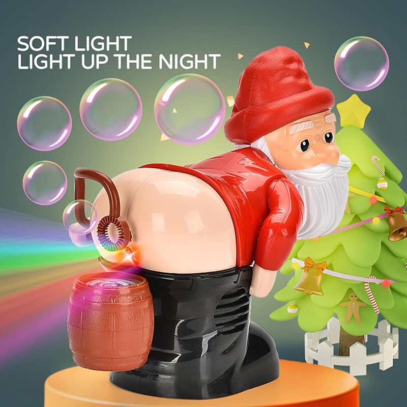 🎁 Nouveautés 2026 : 50 % de réduction 💥 Machine à bulles de Noël « Père Noël » – Génération automatique de bulles d’un simple clic, musique joyeuse et lumières clignotantes – Adorable jouet de Noël pour les enfants et pour s’amuser en famille 🎄