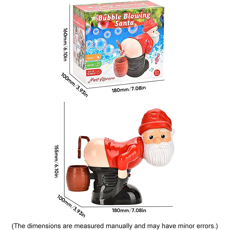 🎁 Nouveautés 2026 : 50 % de réduction 💥 Machine à bulles de Noël « Père Noël » – Génération automatique de bulles d’un simple clic, musique joyeuse et lumières clignotantes – Adorable jouet de Noël pour les enfants et pour s’amuser en famille 🎄