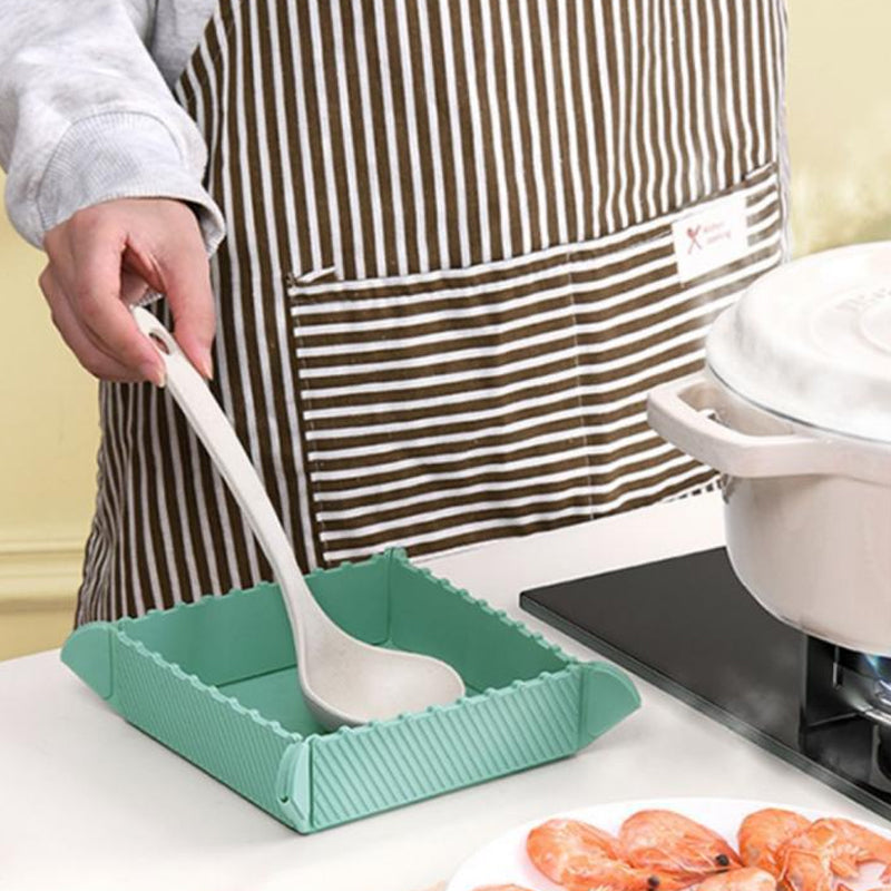 📢📢50 % DE RÉDUCTION !! ⏰Dessous-de-plat magnétique en silicone 🍳🧲 | Dessous-de-plat pliable et petit plateau de cuisine