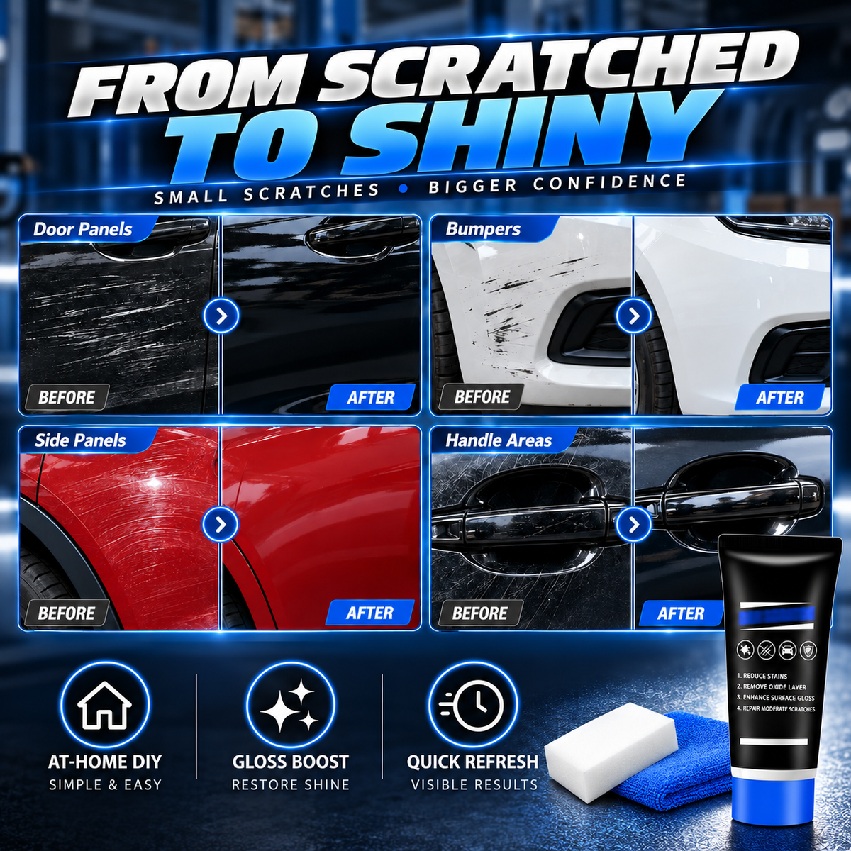 Cire de polissage premium pour l'élimination des rayures de voiture