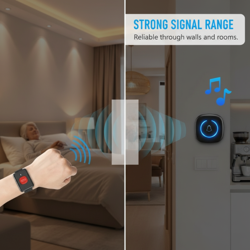 Système d'appel intelligent avec téléavertisseur sans fil pour les aidants
