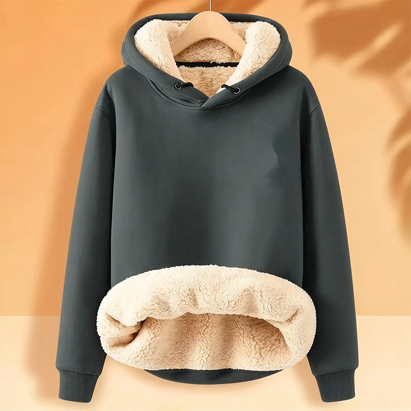 【M-5XL】🔥Pull à capuche pour homme, épais, avec doublure en sherpa