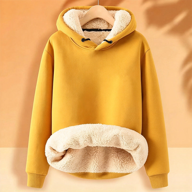 【M-5XL】🔥Pull à capuche pour homme, épais, avec doublure en sherpa