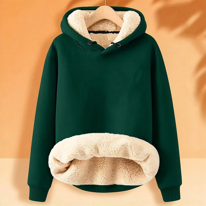 【M-5XL】🔥Pull à capuche pour homme, épais, avec doublure en sherpa