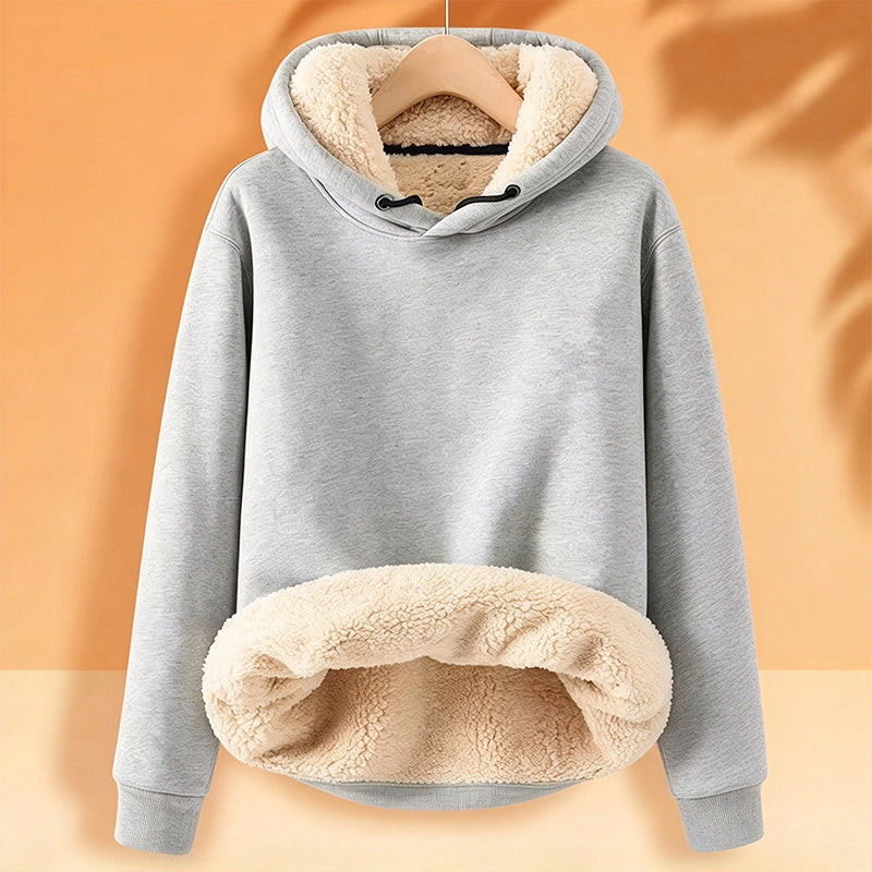 【M-5XL】🔥Pull à capuche pour homme, épais, avec doublure en sherpa
