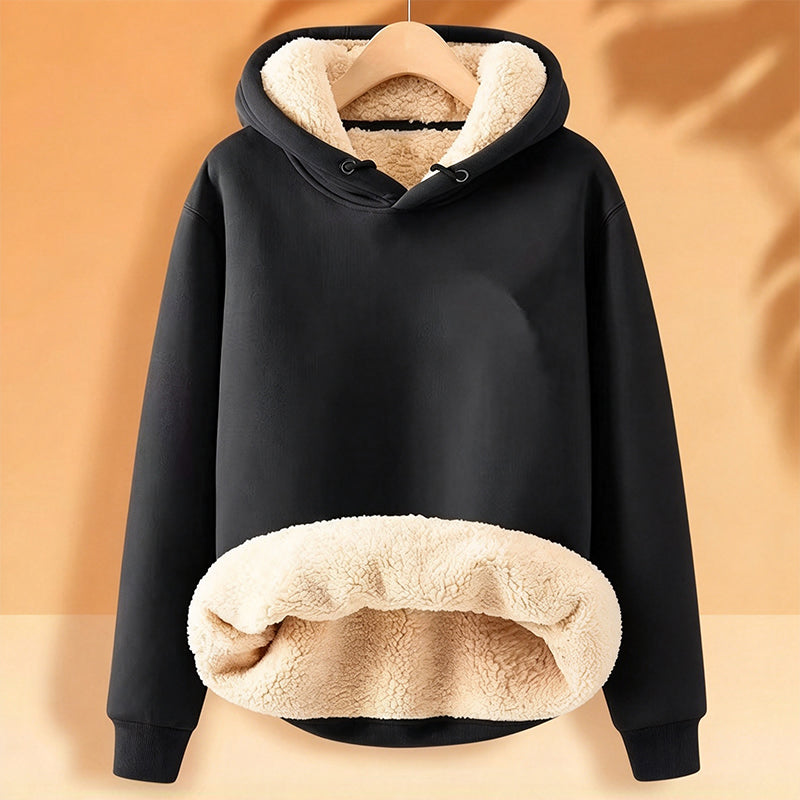 【M-5XL】🔥Pull à capuche pour homme, épais, avec doublure en sherpa