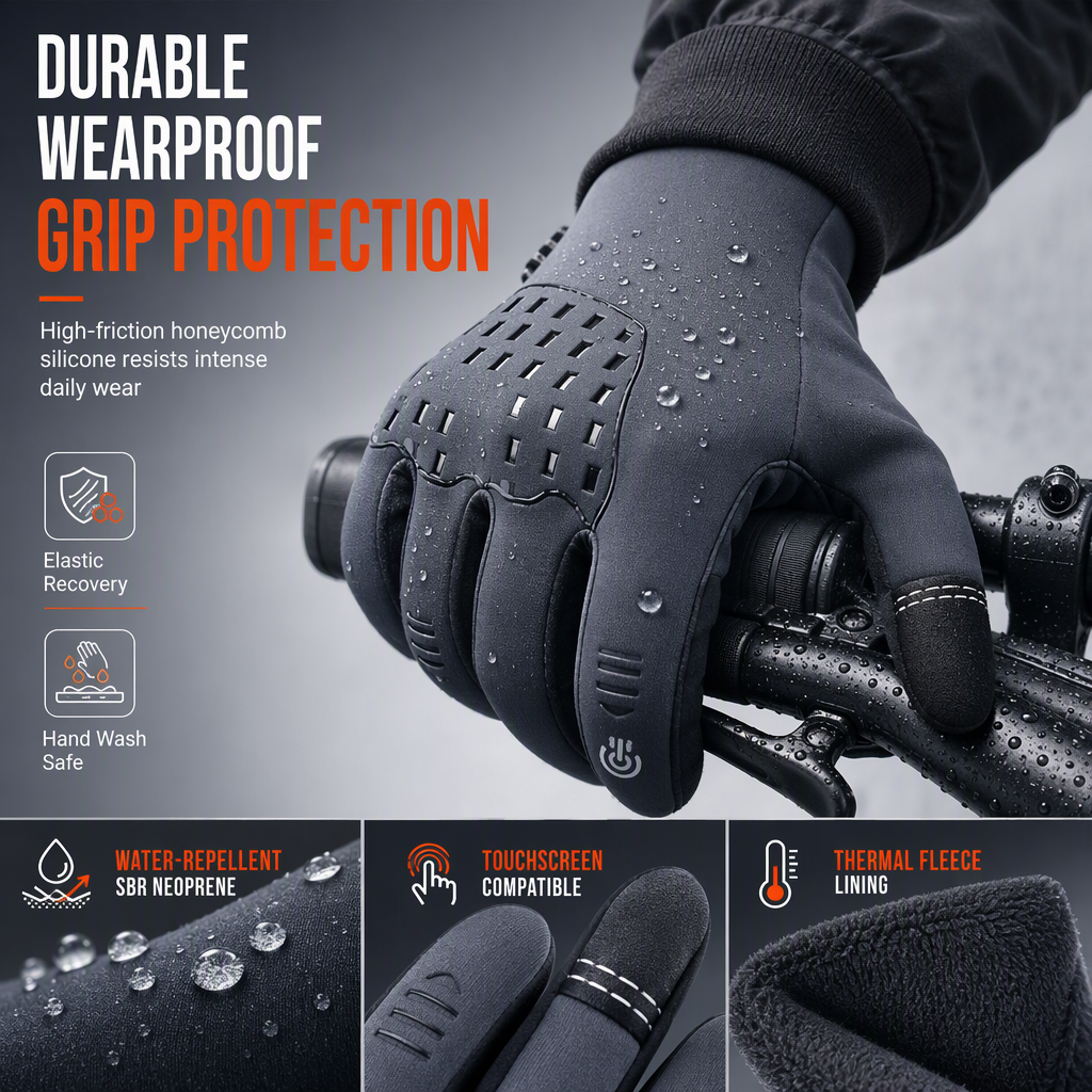 🧤 50 % DE RÉDUCTION POUR UNE DURÉE LIMITÉE ! ❄️ Gants thermiques de haute qualité – Chauds, compatibles avec les écrans tactiles, antidérapants ✨