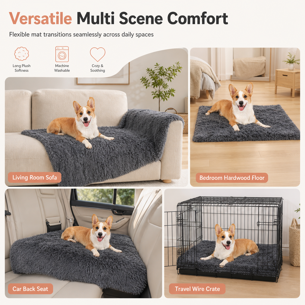 Couverture douillette à double épaisseur pour chiens et chats