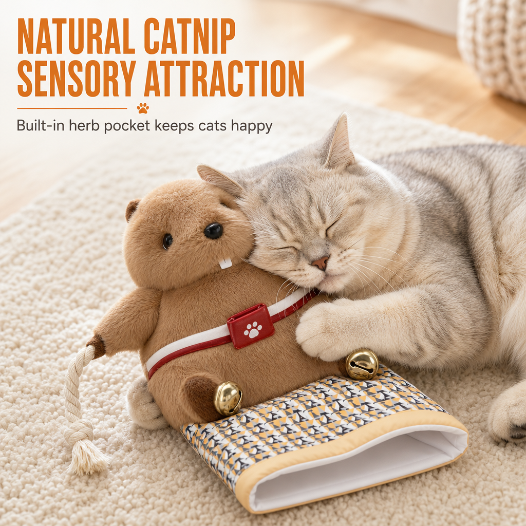 Gant de marionnette interactif en forme de chat lutteur