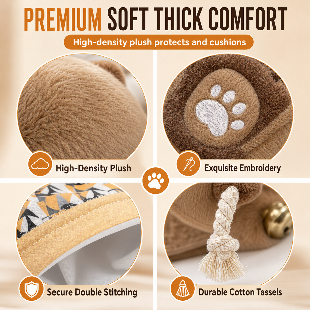 Gant de marionnette interactif en forme de chat lutteur